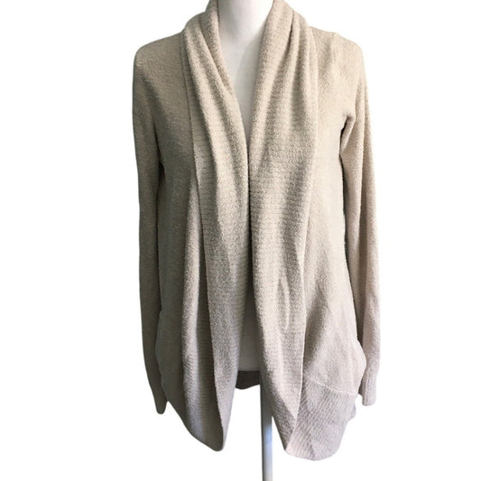 Barefoot Dreams Beige Open Front Cardigan Size S - Cozy, Minimalist, Lounge