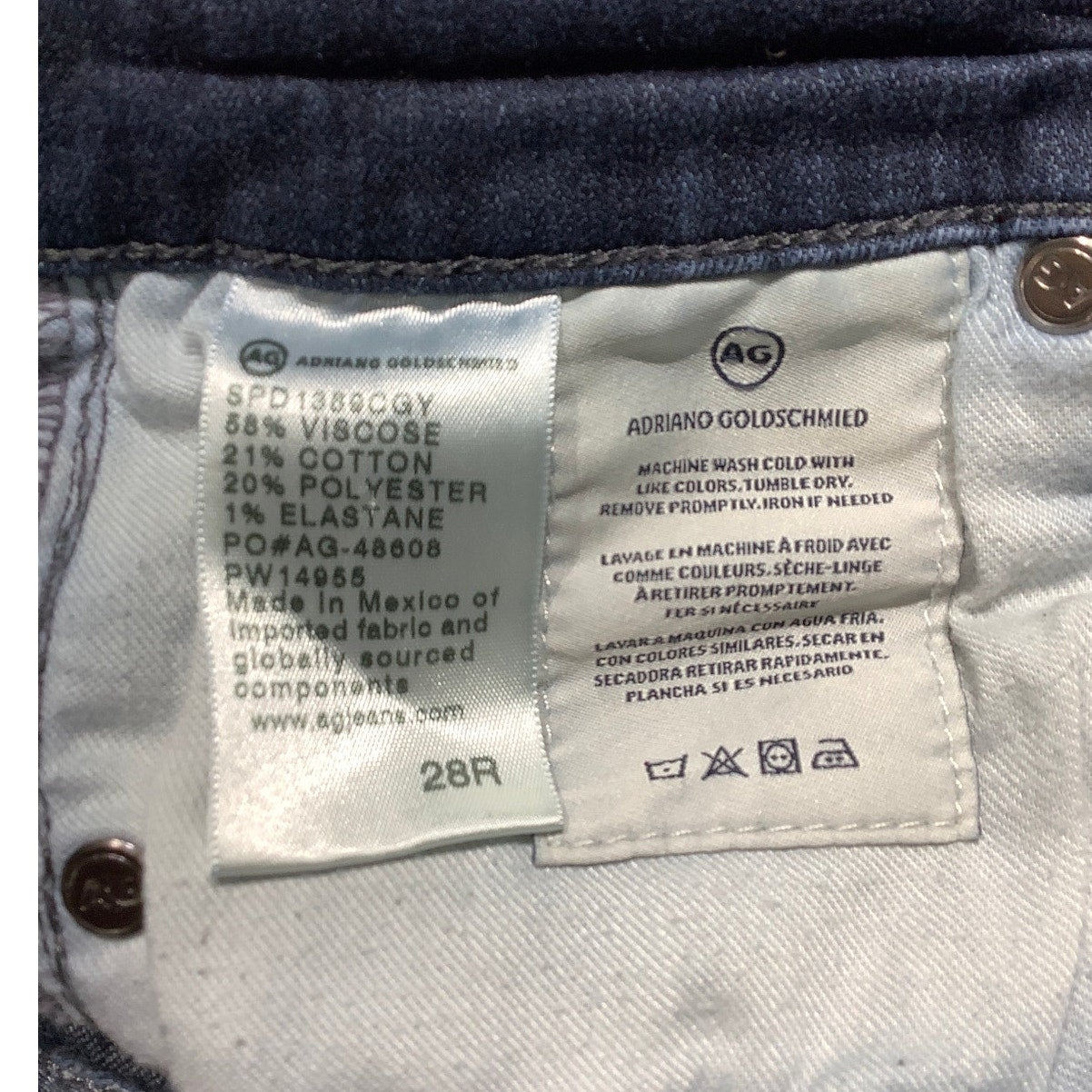 Adriano Goldschmied Legging Jeans Women’s Size 28 – Skinny, Stretch, Dark Wash