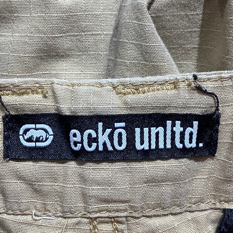 Ecko Unltd. Men’s Tan Cargo Shorts Size 38 — Streetwear, Casual, Utility