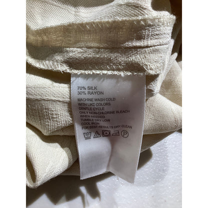 Tommy Bahama Cream 70% Silk Camp Shirt Men’s XXL — Resort, Coastal, Tropical