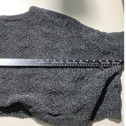 POL Dark Gray Oversized Knit Sweater Women’s Size S — Chunky, Casual, Cozy