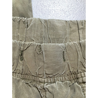 Thread & Supply Olive Cargo Pants Women’s XS — Stretch Waist, Utility, Casual