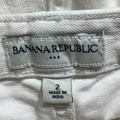 Banana Republic Women’s Capris Size 2 — White, Slim, Casual