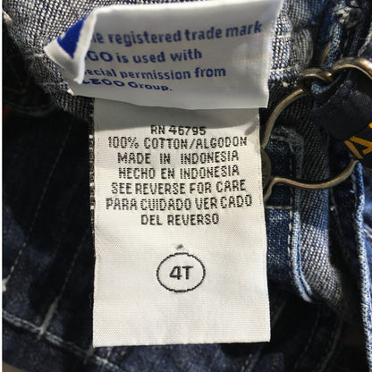 RARE LEGO Kids Denim Overalls Size 4T Legowear - Vintage, Playful, Durable
