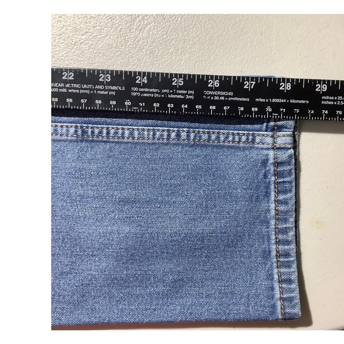 Levi's Men's 38x30 511 Blue Denim Slim Straight Jeans