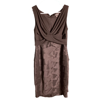 Adrianna Papell Black Dress Women’s Size 10 – Elegant, Textured, Cocktail