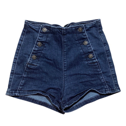 Abercrombie & Fitch Sailor Shorts Women’s 00 — Casual, Nautical, Button Front