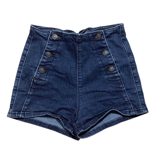 Abercrombie & Fitch Sailor Shorts Women’s 00 — Casual, Nautical, Button Front