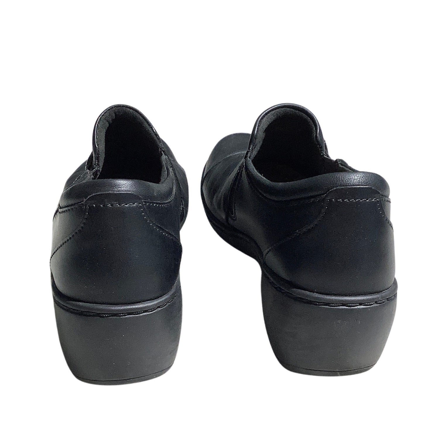 Clarks  Leather Slip-On Shoes Women’s 10 — Comfort, Casual, Button Accent