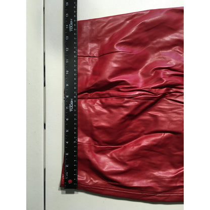 Ramisu Collection Red Faux Leather Skirt Size L - Mobwife, Statement, Edgy