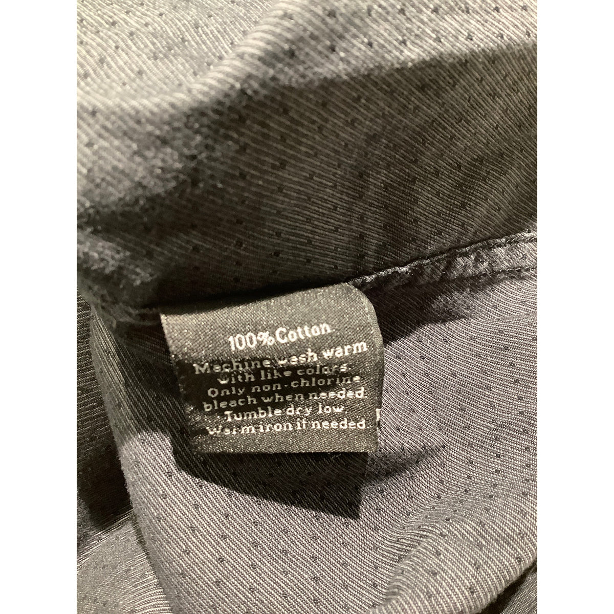 Rock & Republic Men's L Black 100% Cotton Textured Long Sleeve Button Down