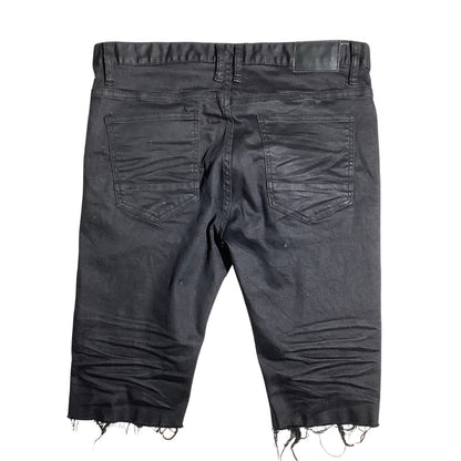 Smoke Rise Distressed Denim Shorts Men's Size 36 — Frayed, Streetwear, Biker