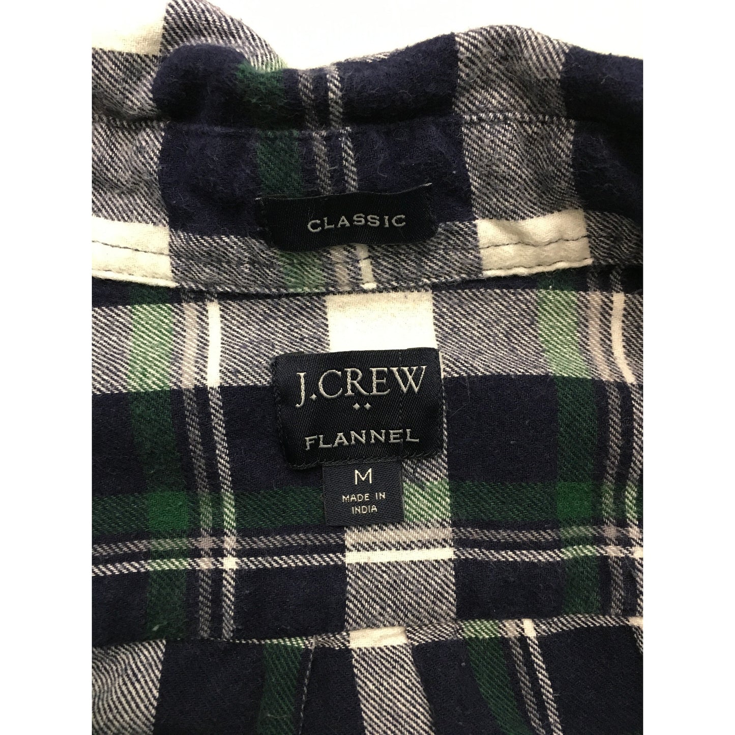 J. Crew Men's M Classic Flannel Shirt - Grunge, Preppy, Casual