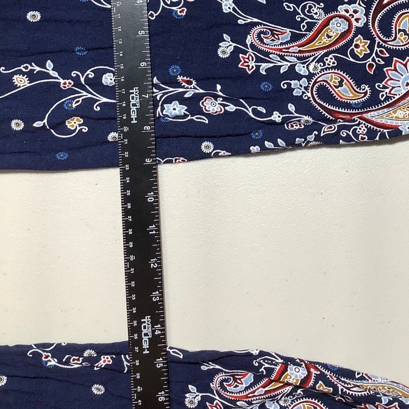 SHEIN Boho Floral Pants Women XL — Elastic Waist, Lightweight, Relaxed Fit