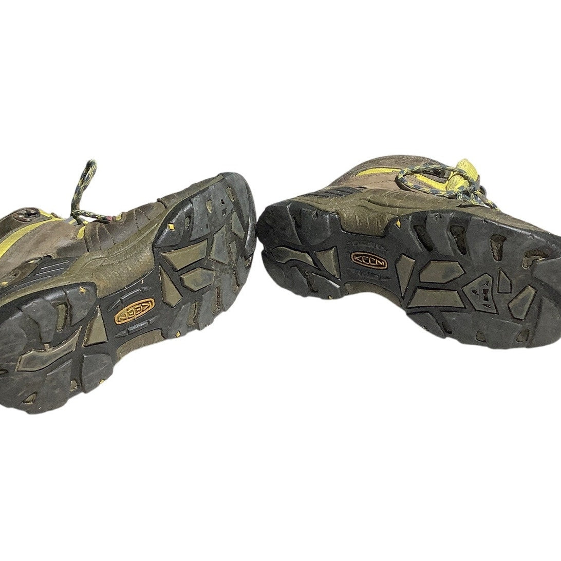 Keen Women’s Hiking Boots Size 6.5 — Brown/Yellow, Gypsum Mid, Leather Trail