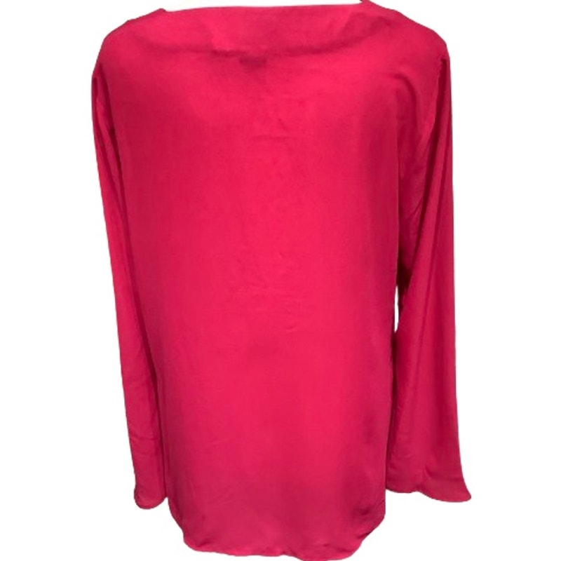 Adrienne Vittadini Pink Long Sleeve Top, Size M, Feminine, Casual, Everyday Wear