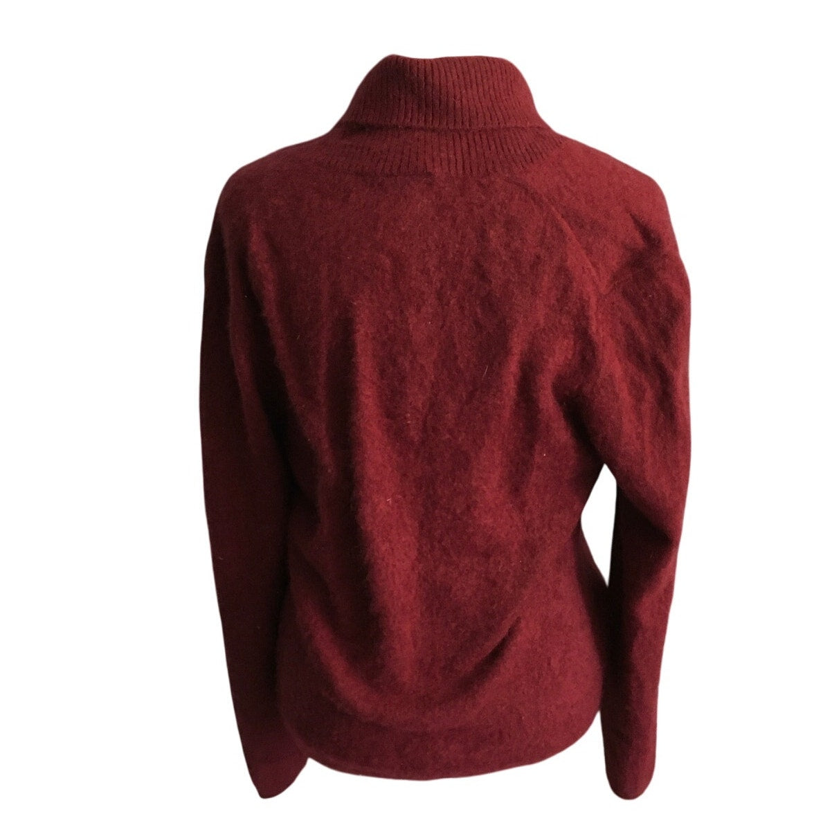 Prive Maroon Cashmere Sweater  Size L - Classic, Elegant, Cozy