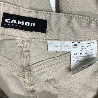 CAMBIO Janet Beige Jeans Size 14 – Classic, Comfortable, Versatile