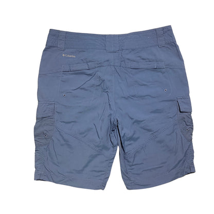 Columbia Blue Hiking Cargo Shorts Women’s Size 4 10L — Outdoor, Utility, Casual