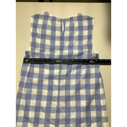 J. Crew Gingham Shell Top Women’s 00 — Linen Blend, Classic, Summer