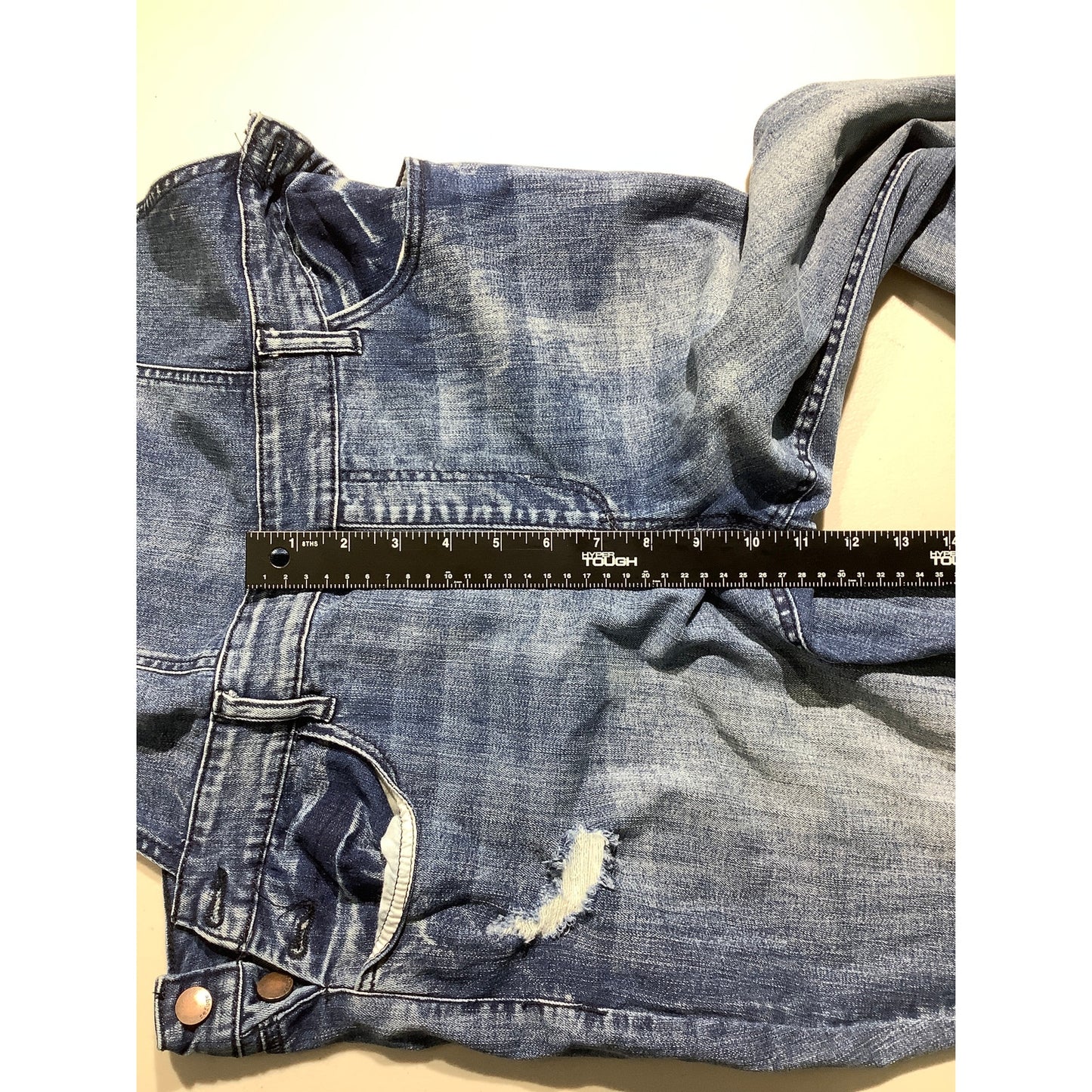 Refuge Dark Denim Overalls Women’s Size 14 – Distressed, Casual, Relaxed