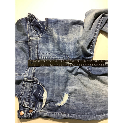 Refuge Dark Denim Overalls Women’s Size 14 – Distressed, Casual, Relaxed