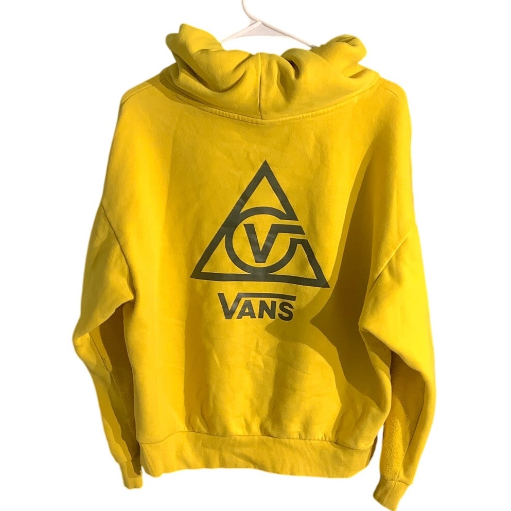 Vans Yellow Hoodie Men’s Size Small – Streetwear, Casual, Bold