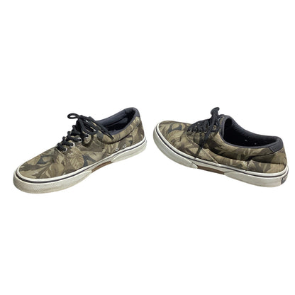 Sperry Leaf Pattern Canvas Sneakers Men 8.5 — Casual, Memory Foam, Boat Style