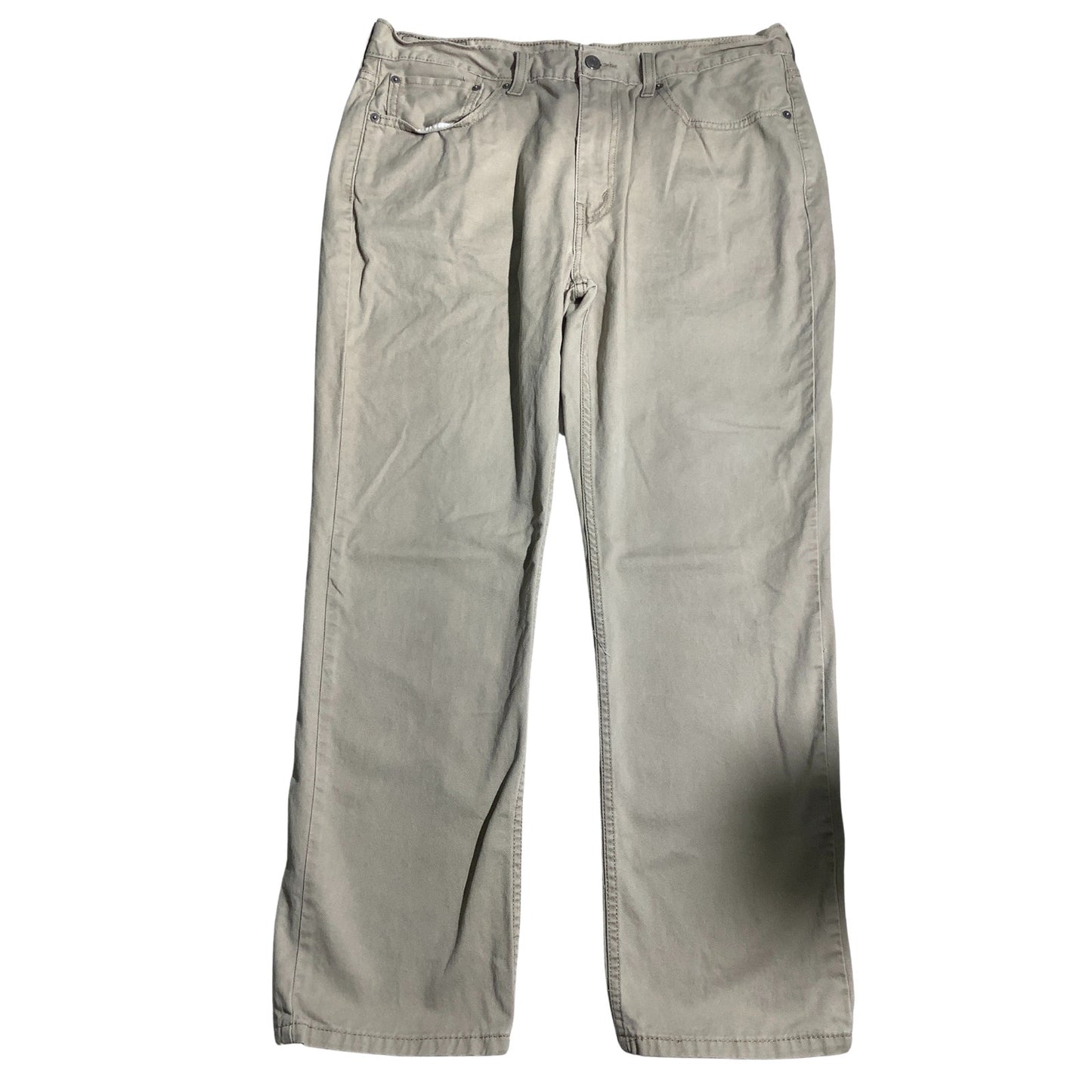 Levi’s 514 Straight Leg Pants, Khaki, Men’s 36W 30L — Casual, Classic, Cotton