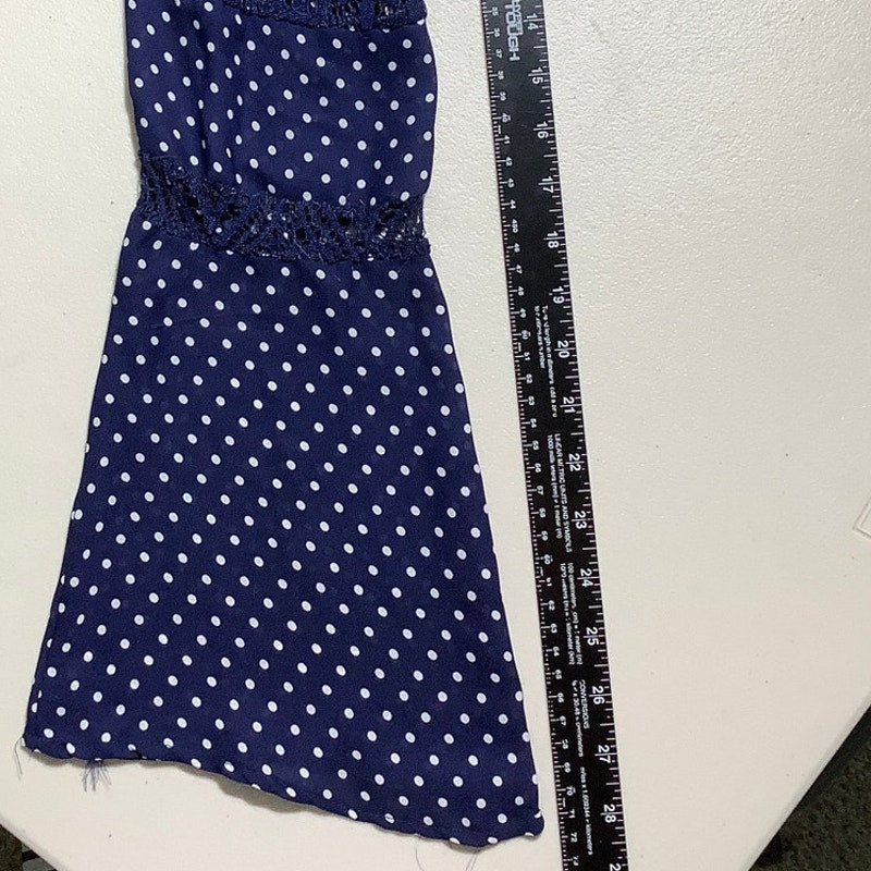 Haute Project Polka Dot Blouse Women’s Size Large — Sheer, Boho, Lightweight