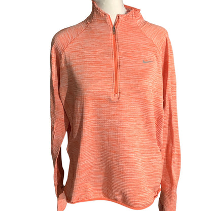 Nike Heather Dri-FIT Half-Zip Pullover Women’s L — Running, Athletic, Athleisure