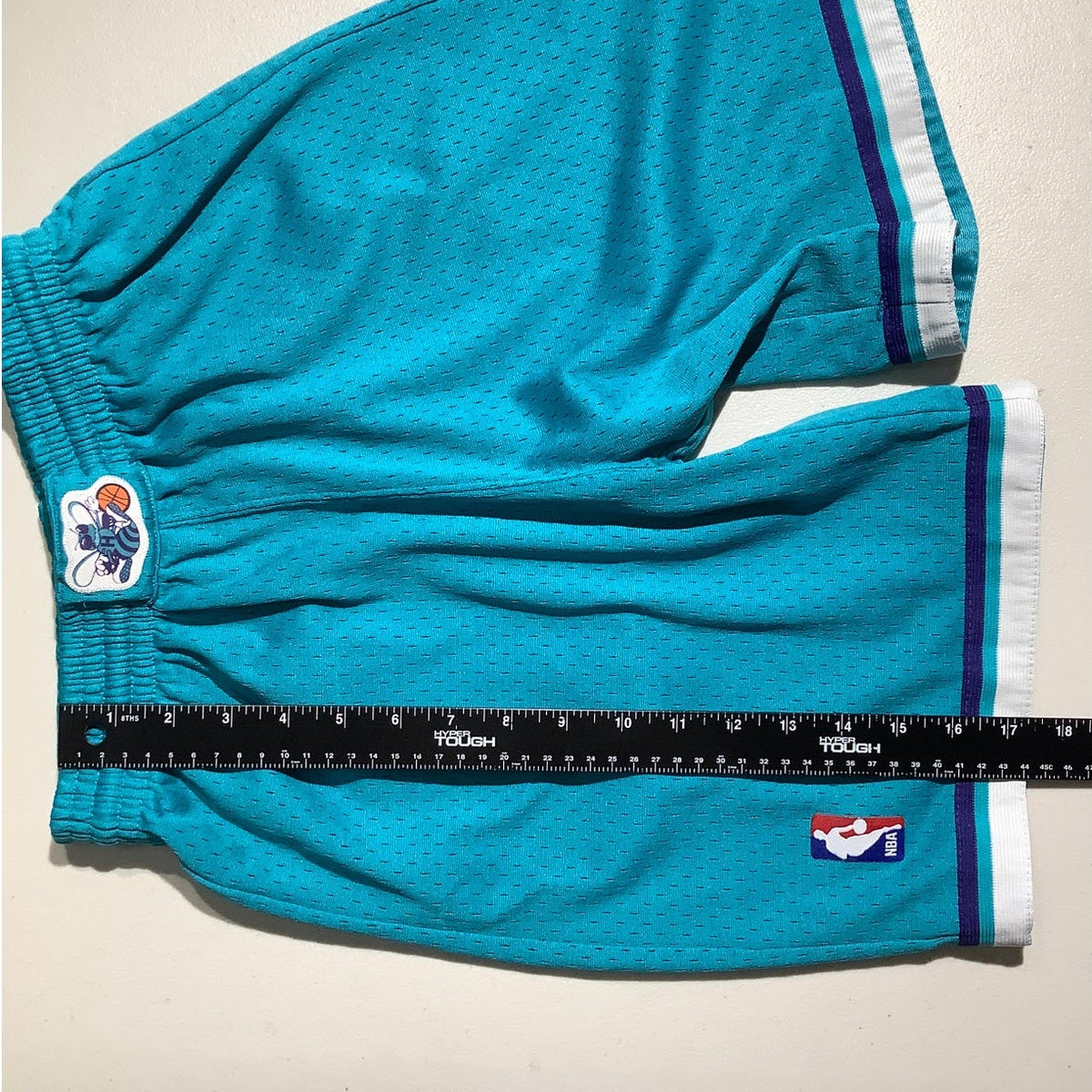 Mitchell & Ness Youth M 10-12 Charlotte Hornets Teal NBA Basketball Shorts