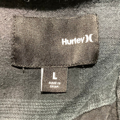 Hurley Long Sleeve Flannel Shirt Men’s Size Large — Plaid, Button Down, Casual
