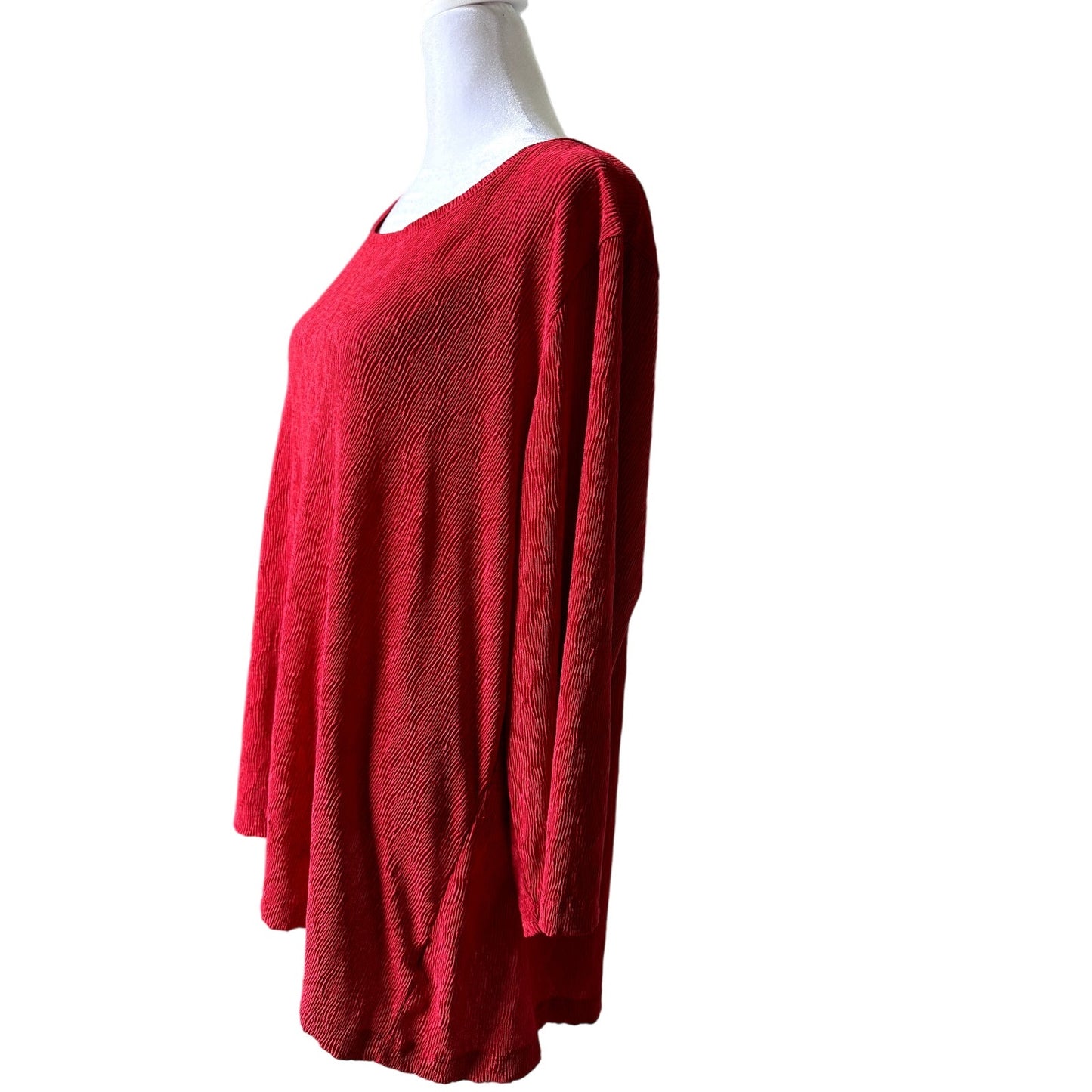 Covington Bright Red Blouse - Fits 24, 25 & 26W, Mature, Comfortable, Stylish