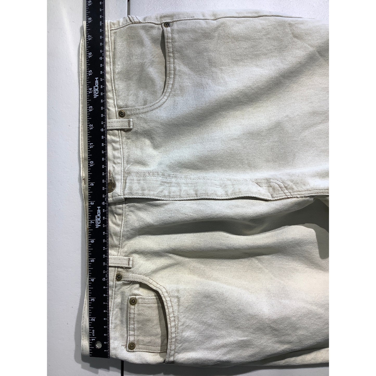 Hunt Club Light Beige Jeans Men’s 38W 32L - Wide Leg, Casual, Vintage-Inspired