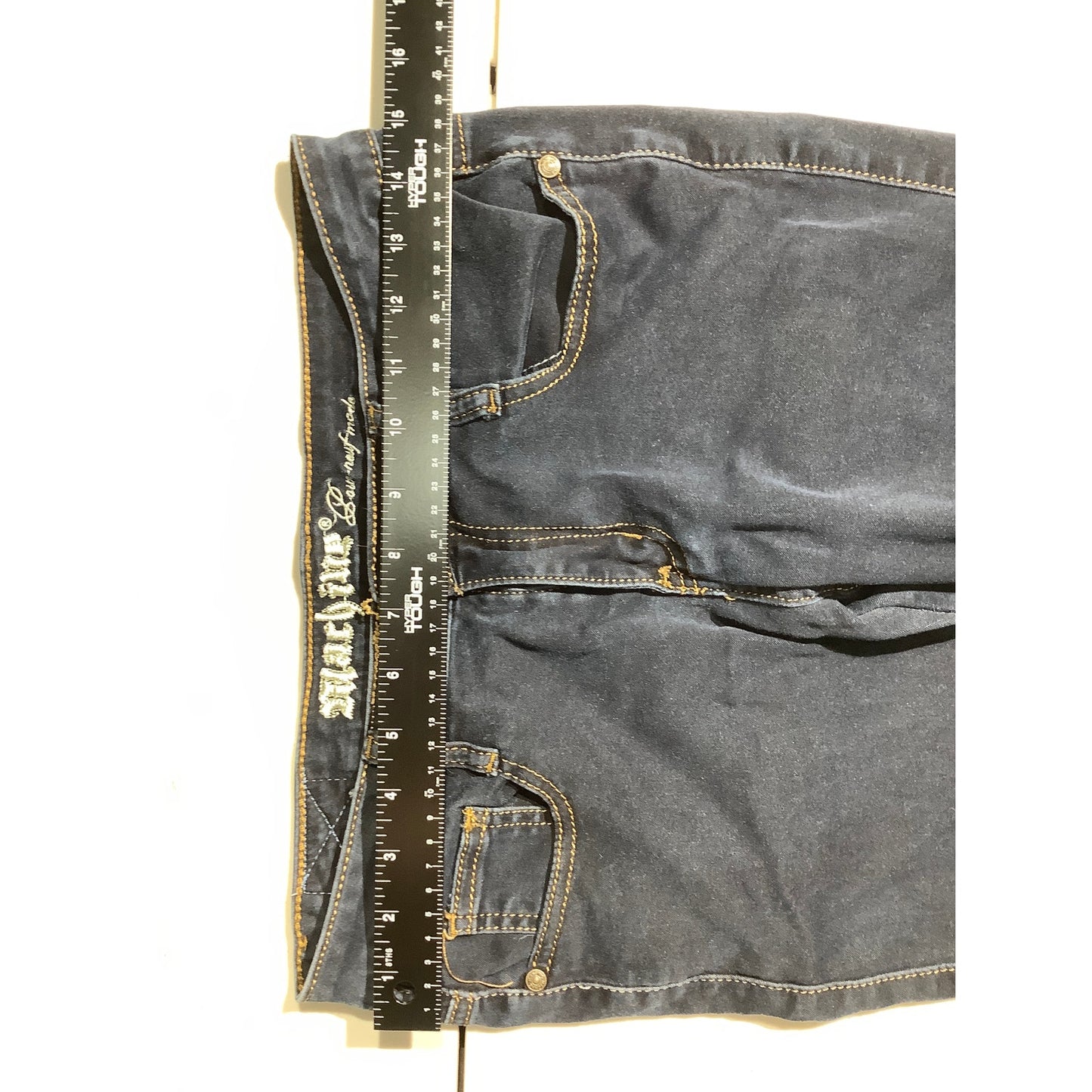 Machine Skinny Jeans Dark Denim Blue Kids Size 11 — Stretch, Casual, Everyday