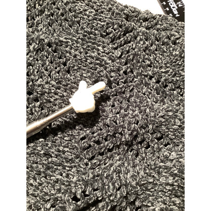POL Dark Gray Oversized Knit Sweater Women’s Size S — Chunky, Casual, Cozy