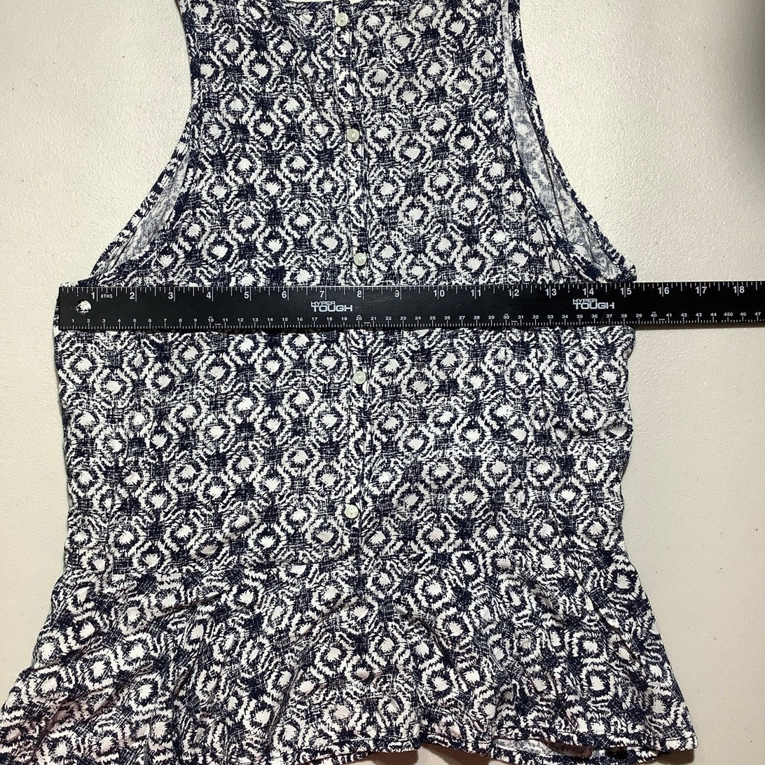 Abercrombie & Fitch Sleeveless Top Women’s Size M — Casual, Boho, Abstract Print