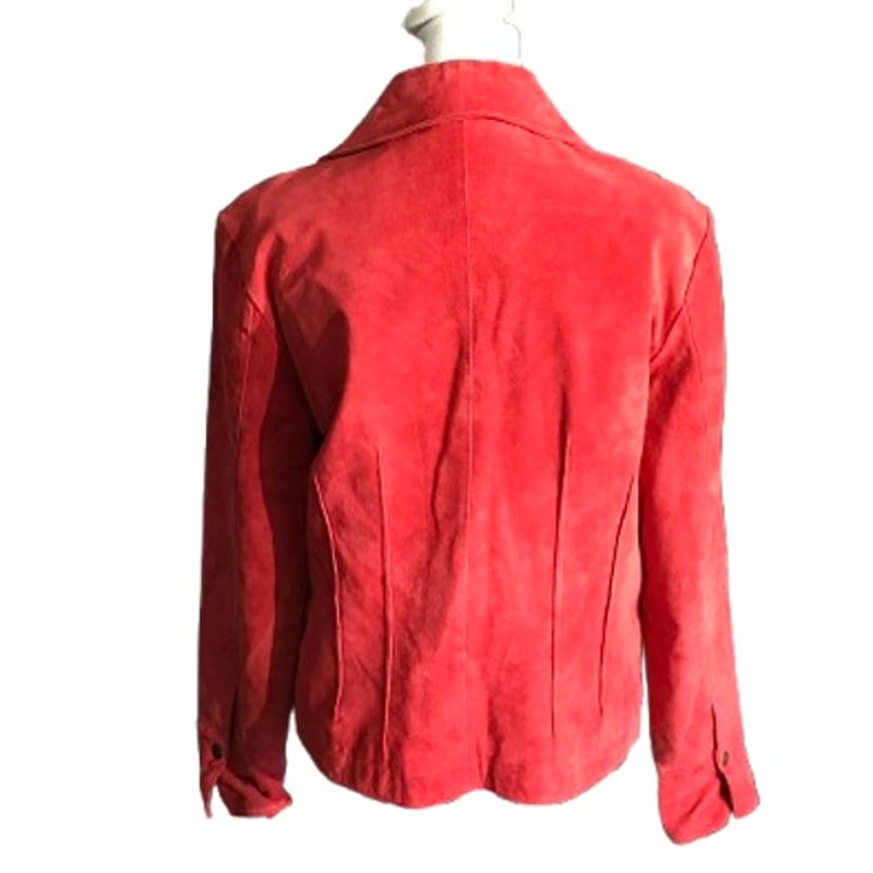 AMI Red Suede Jacket Size M – Western, Mobwife, Modern