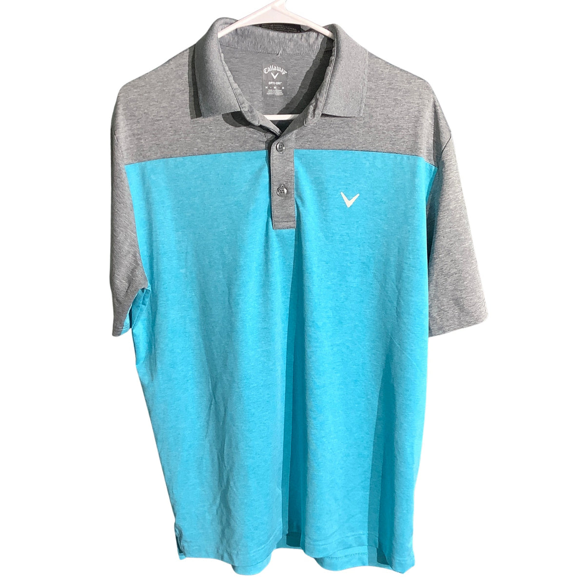 Callaway Men’s Medium Opti-Dri Golf Polo — Colorblock, Performance, Golf