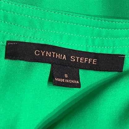 Cynthia Steffe Kelly Green Short Sleeve Lightweight Shirt S- Boho, Minimalist