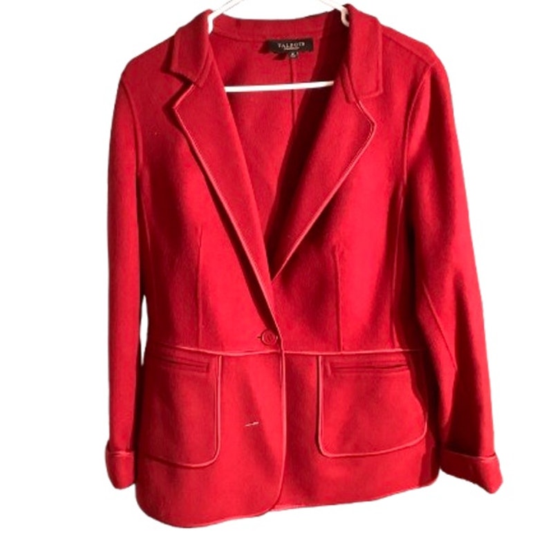 Talbots Wool Blazer Women’s Size 16 – Classic, Structured, Bold