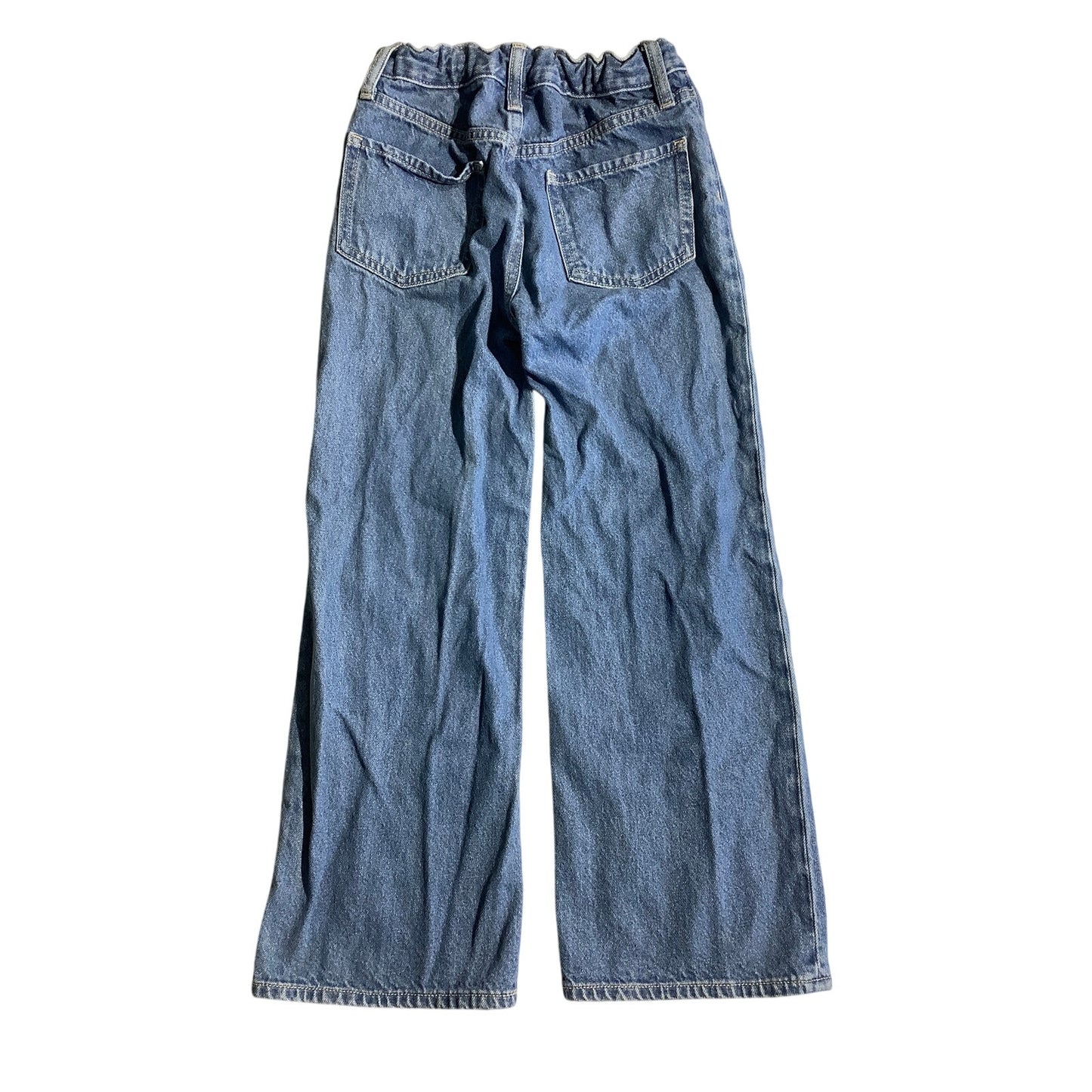 Old Navy Light Wash Wide Leg Jeans Kids Size 8 - Baggy, Vintage, Playful