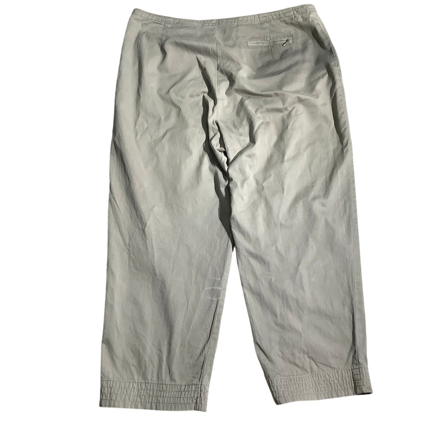 Eddie Bauer Capri Pants Women’s Size 18 – Light Khaki, Cotton Blend, Casual