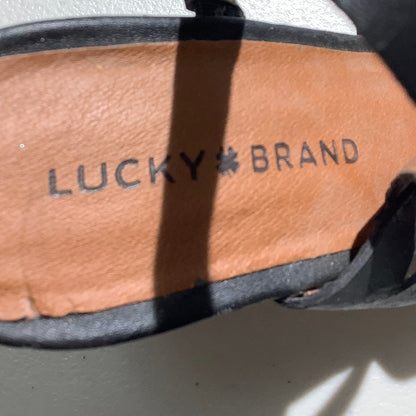 Lucky Brand Larinaa Platform Wedge Sandals Women’s 9M— Strappy, Platform, Casual