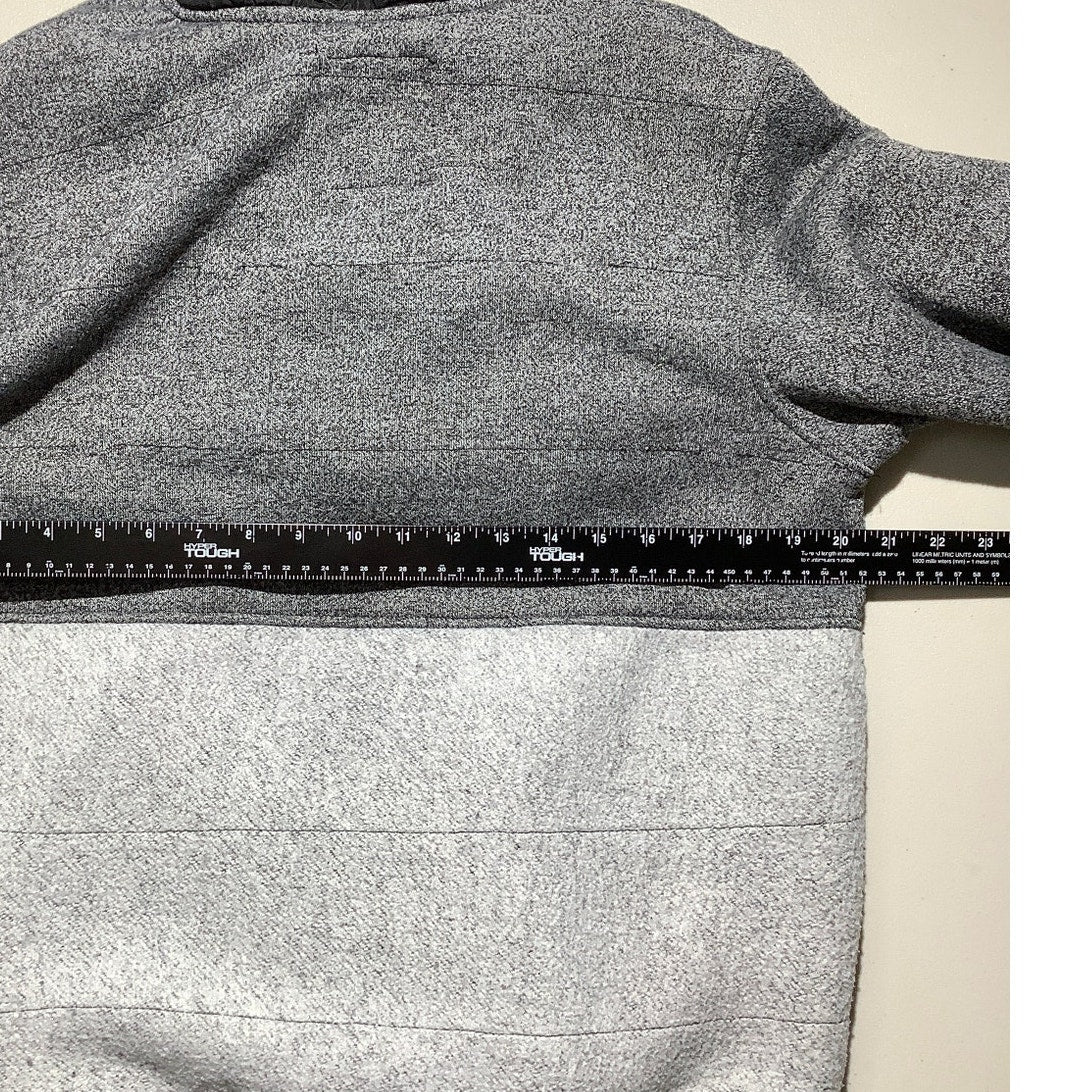 Rerun Full Zip Hoodie Jacket Youth Large Black Gray— Utility, Casual, Streetwear