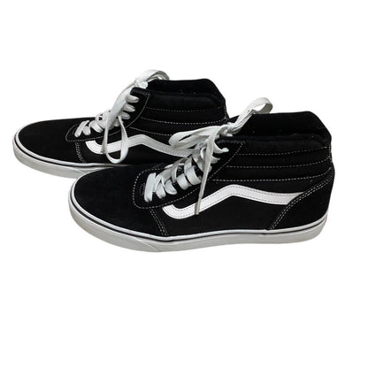 Vans Men's Size 9 High-Top Sneakers - Black & White - Skater, Streetwear, Retro