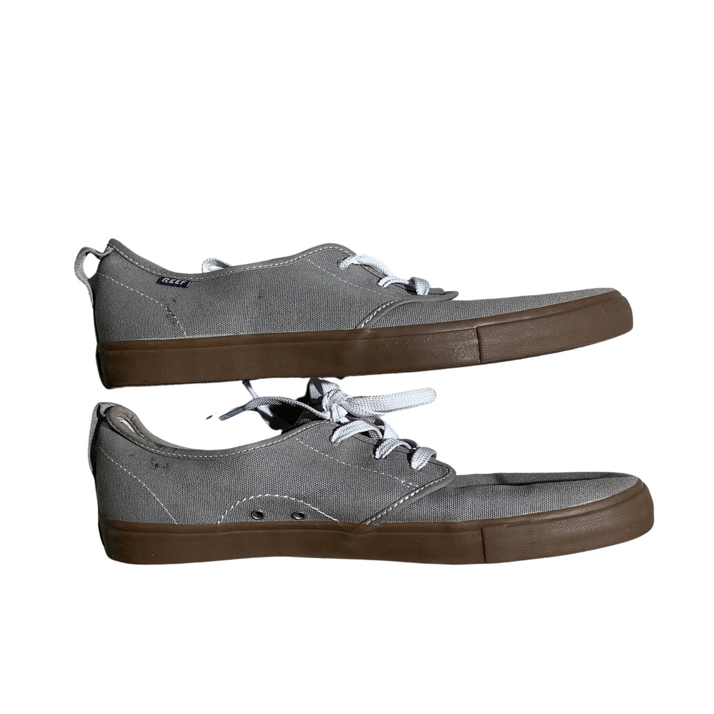 Reef Landis 2 Light Gray Canvas Sneakers Men’s Size 11 — Casual, Surf, Skate