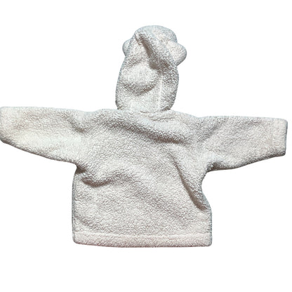 Patagonia Baby Furry Friends Fleece Hoodie 3–6 Months — Zip-Up, Cozy, Worn Wear