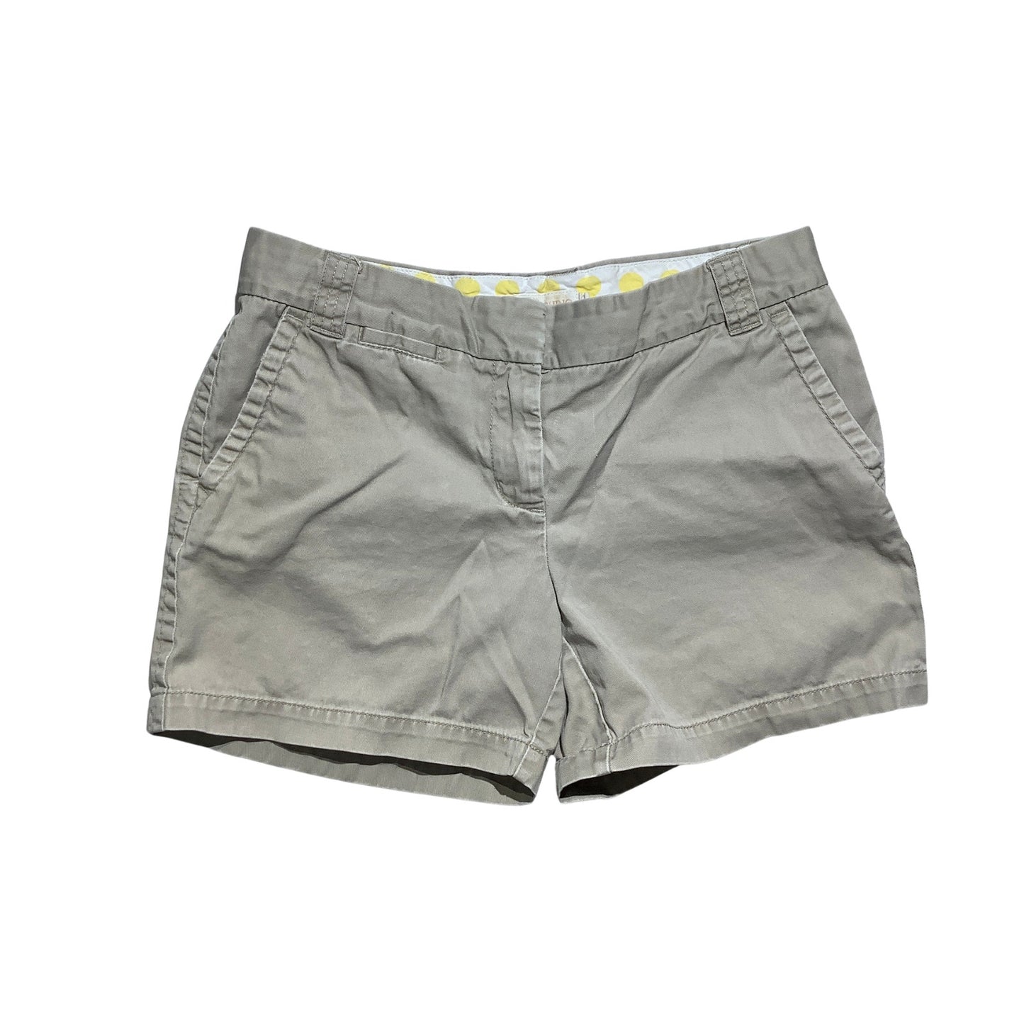 J.Crew Khaki City Fit Chino Shorts Women’s Size 6 — Classic, Casual, Summer